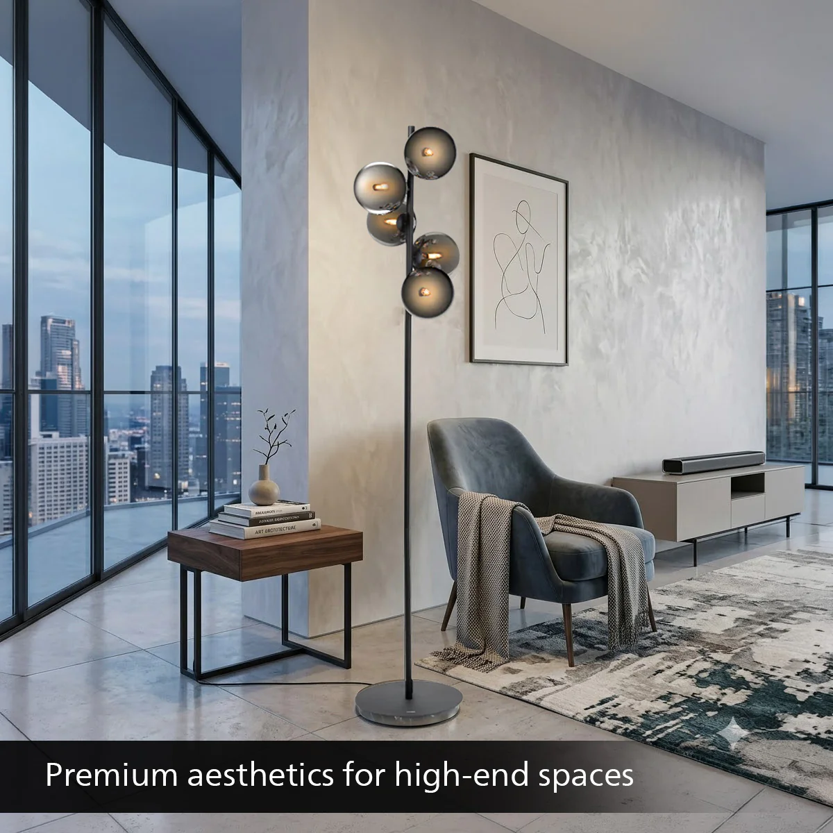 Celestial 5 head Floor lamp - Image 3