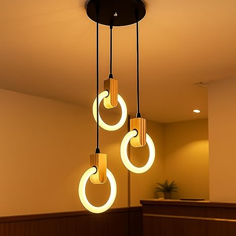 Lampmaster 3-Ring LED Pendant Light